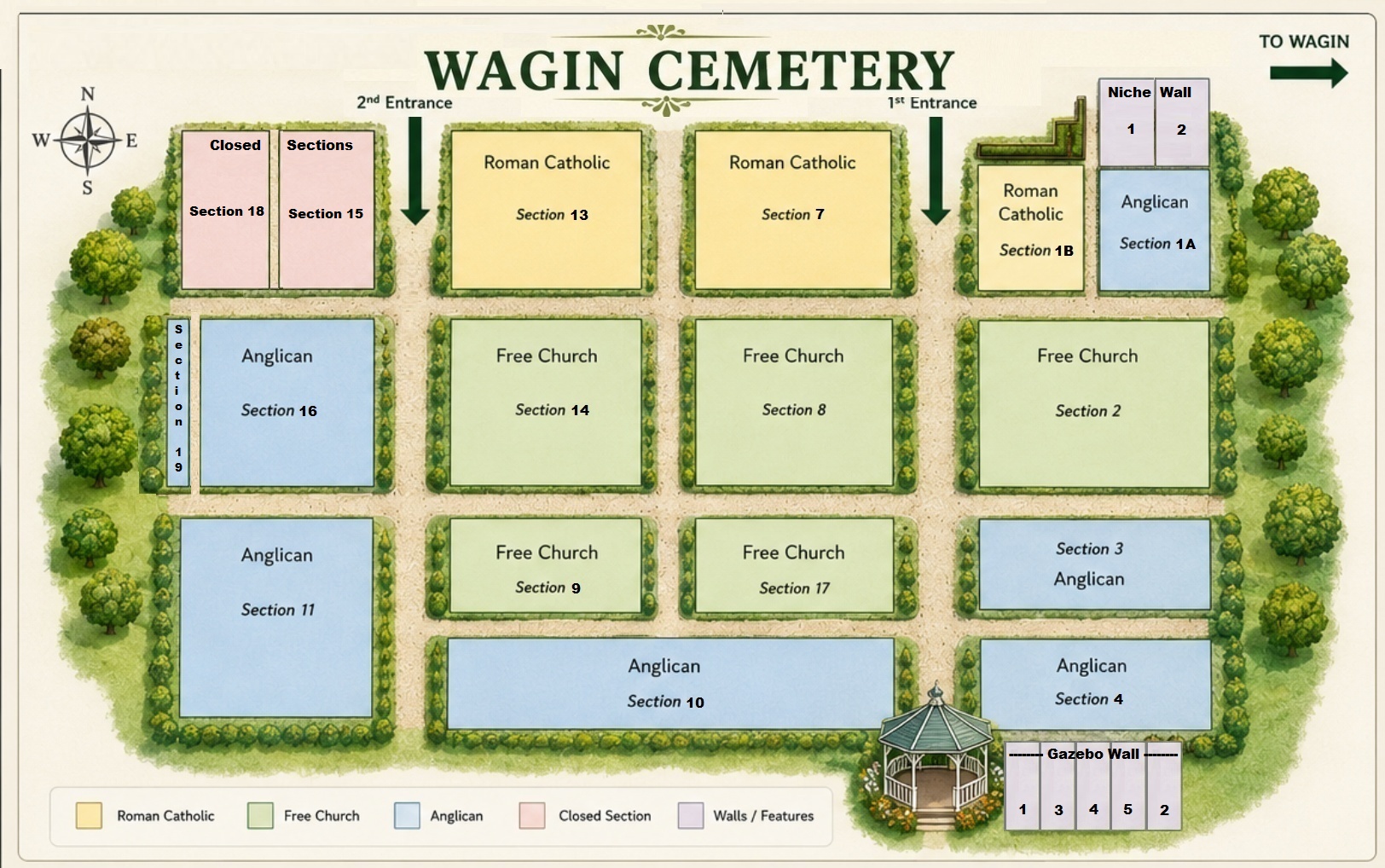 Wagin Cemetery Overview