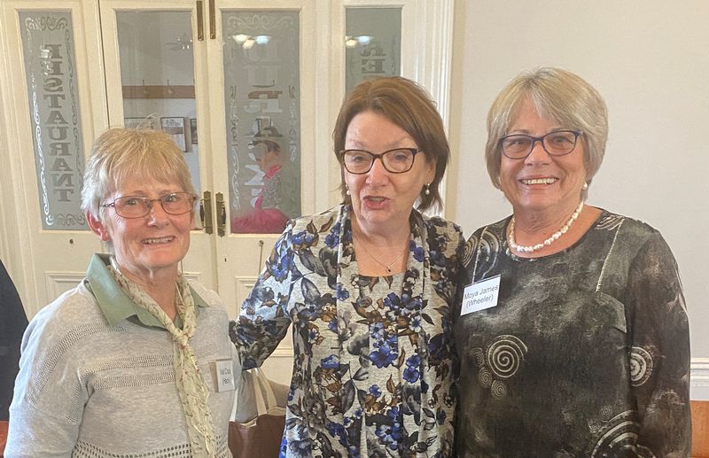 Val Cook and Janet Reeves (Snowden) and Moya James (Wheeler)