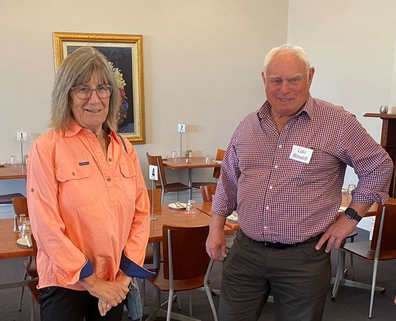 Val Hitchens (Attwood) with Lou Rinaldi